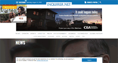Desktop Screenshot of newsinfo.inquirer.net